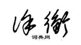 朱錫榮徐衡草書個性簽名怎么寫