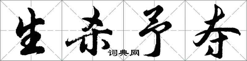 胡問遂生殺予奪行書怎么寫