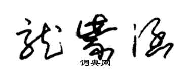 朱錫榮龍紫涵草書個性簽名怎么寫