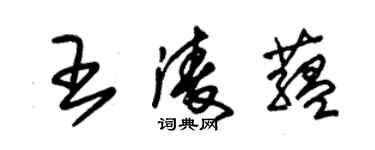 朱錫榮王凌蘊草書個性簽名怎么寫