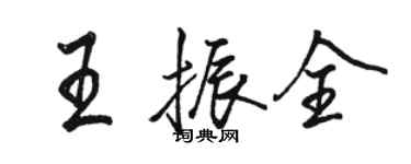 駱恆光王振全行書個性簽名怎么寫