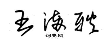朱錫榮王滿耿草書個性簽名怎么寫
