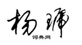 朱錫榮楊琥草書個性簽名怎么寫