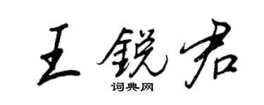 王正良王銳君行書個性簽名怎么寫