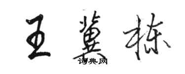 駱恆光王冀棟行書個性簽名怎么寫