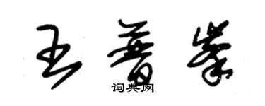 朱錫榮王普峰草書個性簽名怎么寫
