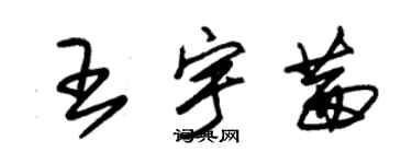 朱錫榮王宇茜草書個性簽名怎么寫