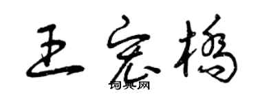 曾慶福王宏橋草書個性簽名怎么寫