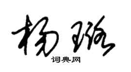 朱錫榮楊璐草書個性簽名怎么寫