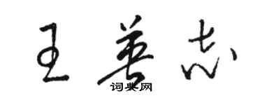 駱恆光王英志草書個性簽名怎么寫