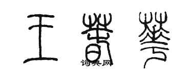 陳墨王春華篆書個性簽名怎么寫