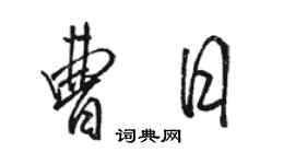 駱恆光曹日行書個性簽名怎么寫