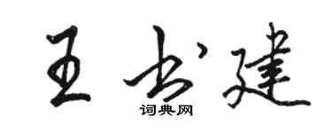 駱恆光王書建行書個性簽名怎么寫