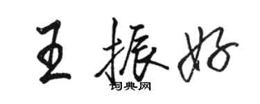 駱恆光王振好行書個性簽名怎么寫
