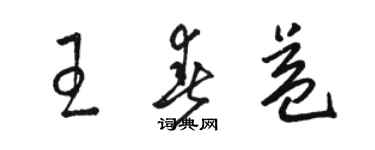 駱恆光王春益草書個性簽名怎么寫