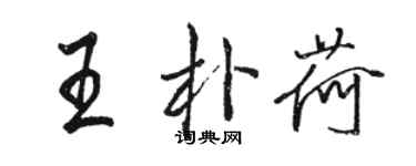 駱恆光王朴荷行書個性簽名怎么寫