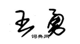 朱錫榮王勇草書個性簽名怎么寫
