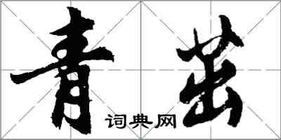 胡問遂青茁行書怎么寫