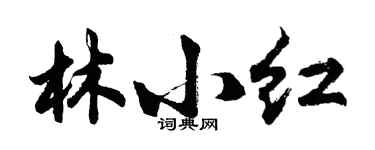 胡問遂林小紅行書個性簽名怎么寫