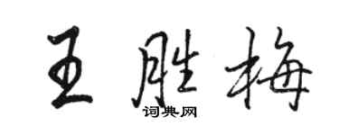 駱恆光王勝梅行書個性簽名怎么寫