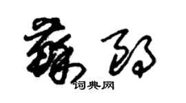 朱錫榮蘇朗草書個性簽名怎么寫