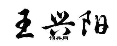胡問遂王興陽行書個性簽名怎么寫