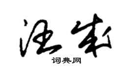 朱錫榮汪成草書個性簽名怎么寫