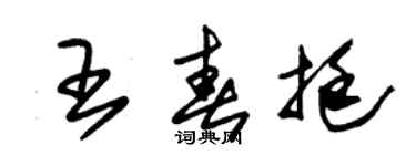 朱錫榮王春挺草書個性簽名怎么寫