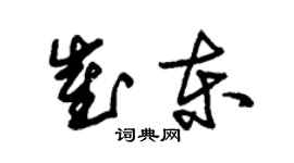 朱錫榮崔東草書個性簽名怎么寫