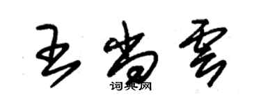 朱錫榮王尚雲草書個性簽名怎么寫