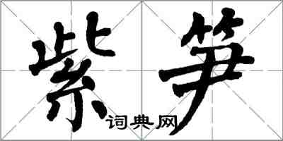 翁闓運紫筍楷書怎么寫