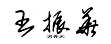 朱錫榮王振華草書個性簽名怎么寫