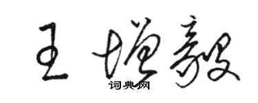 駱恆光王增毅草書個性簽名怎么寫