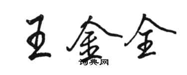 駱恆光王金全行書個性簽名怎么寫