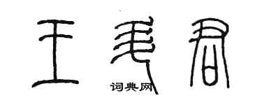 陳墨王升君篆書個性簽名怎么寫