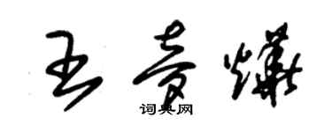 朱錫榮王夢燁草書個性簽名怎么寫