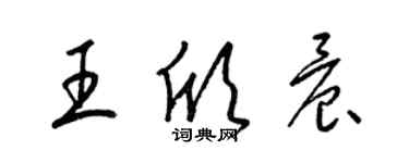 梁錦英王欣晨草書個性簽名怎么寫