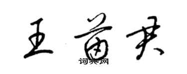 梁錦英王苗君草書個性簽名怎么寫