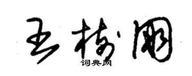 朱錫榮王樹朋草書個性簽名怎么寫