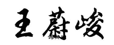 胡問遂王蔚峻行書個性簽名怎么寫