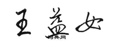 駱恆光王益女行書個性簽名怎么寫