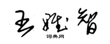 朱錫榮王雅智草書個性簽名怎么寫