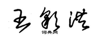 朱錫榮王彩洪草書個性簽名怎么寫