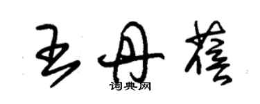 朱錫榮王丹蓓草書個性簽名怎么寫