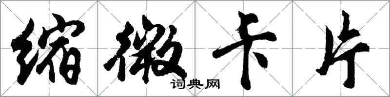 胡問遂縮微卡片行書怎么寫