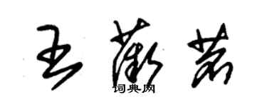 朱錫榮王薇茗草書個性簽名怎么寫