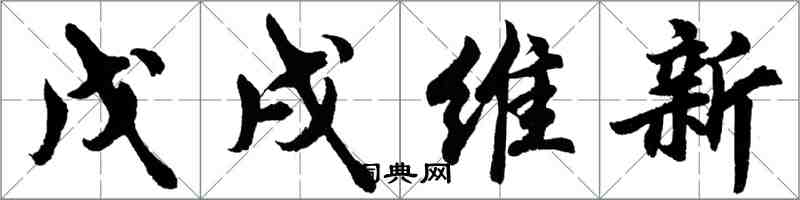 胡問遂戊戌維新行書怎么寫