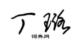朱錫榮丁璐草書個性簽名怎么寫