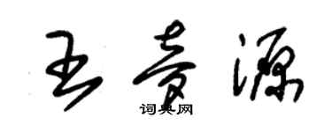 朱錫榮王夢源草書個性簽名怎么寫