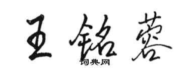 駱恆光王銘蓉行書個性簽名怎么寫